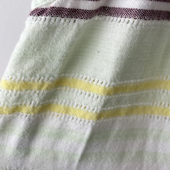 Billabong striped cotton fringed tank top women size large - Picture 7 of 7